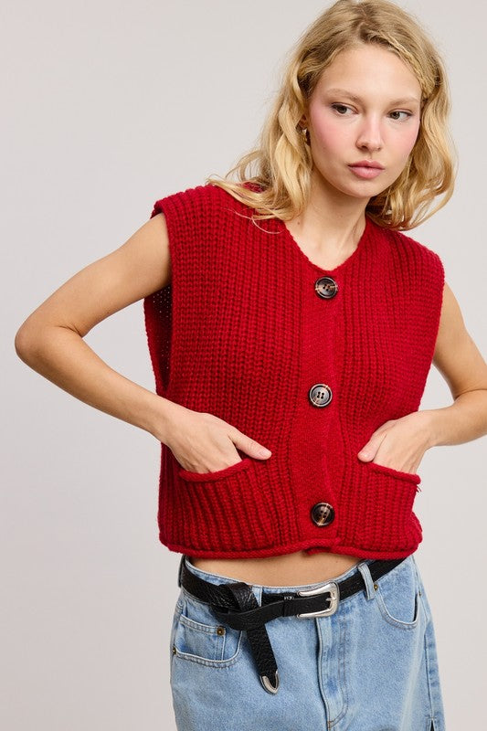 VEST CLOUD RED