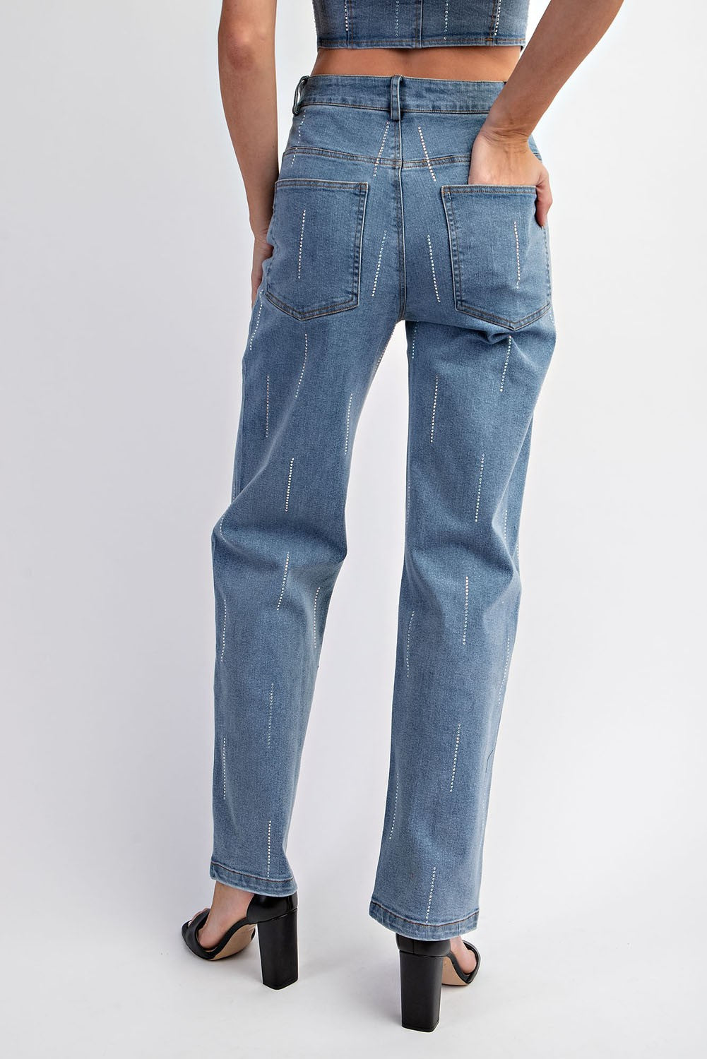 JEANS DIAMONDS STRIP