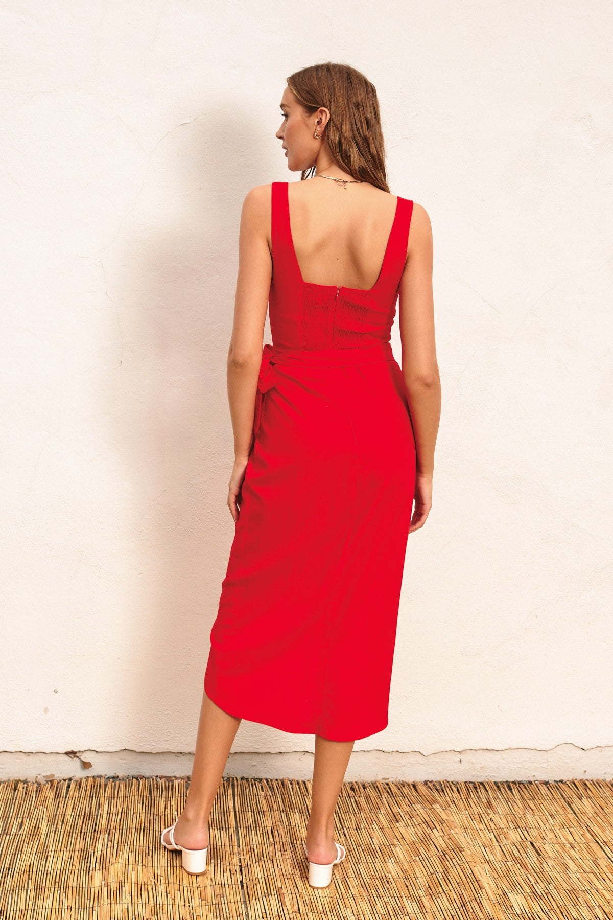 VESTIDO WRAP RED