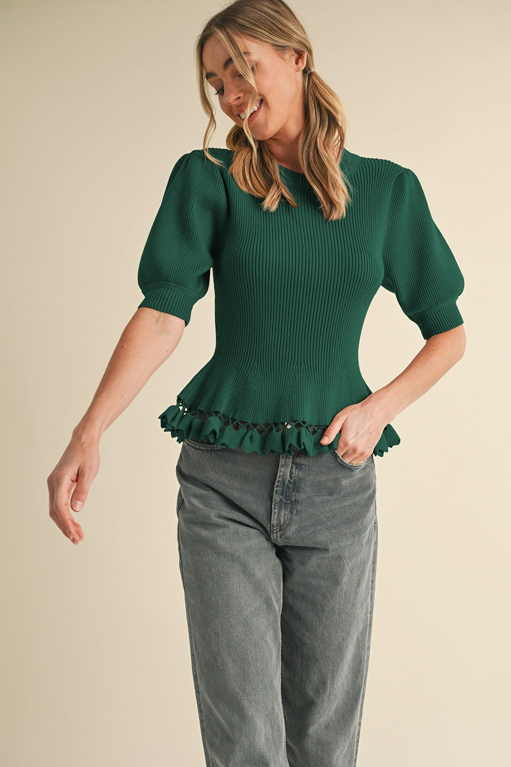 TOP LACE GREEN