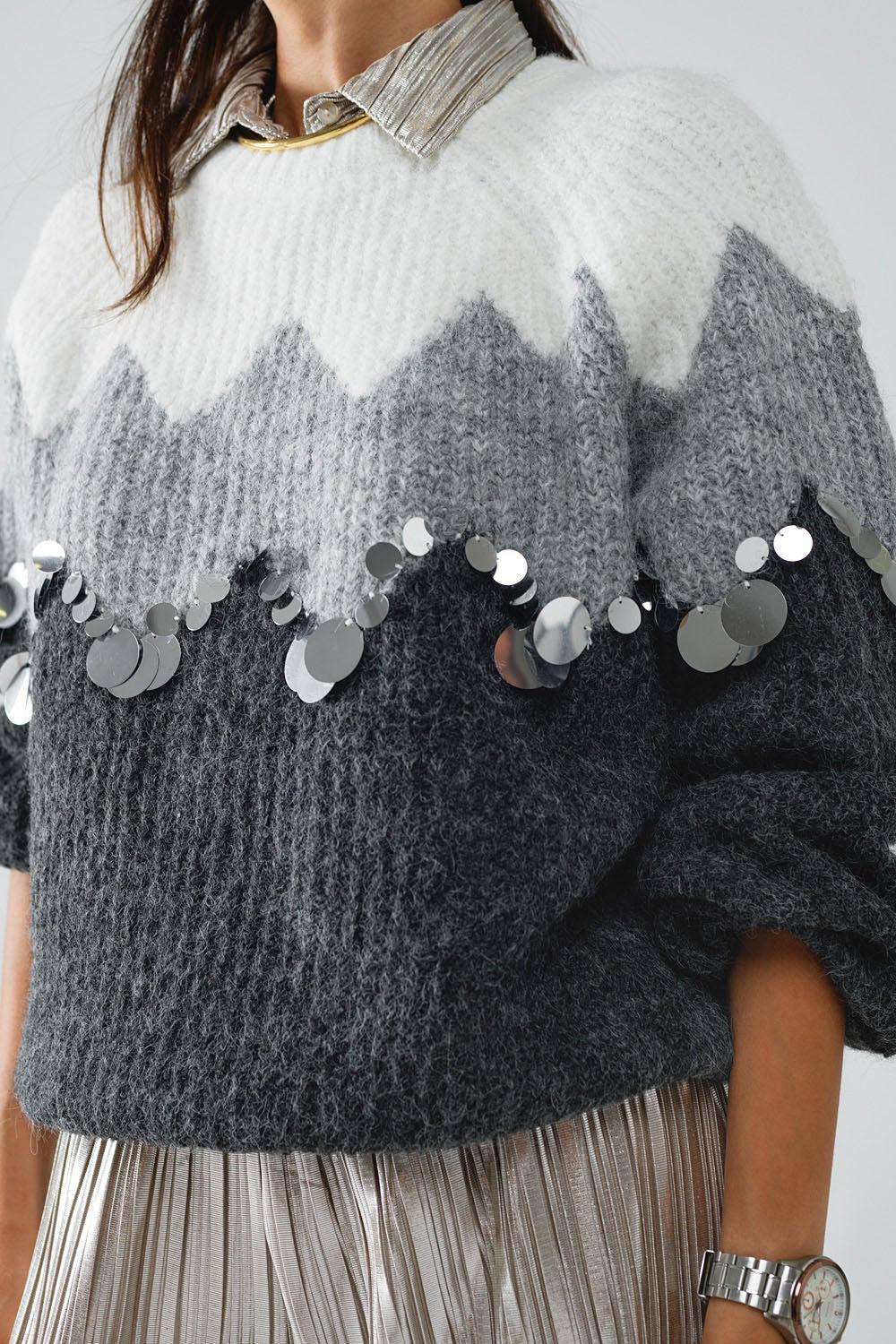 SWEATER HERRINGBONE
