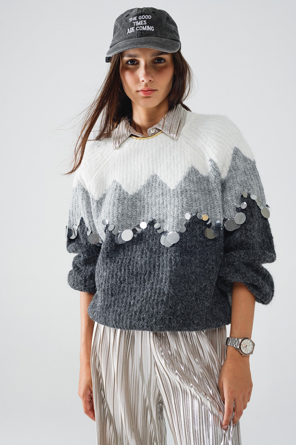 SWEATER HERRINGBONE