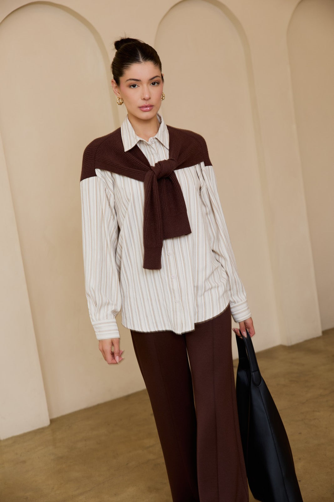 CAMISWEATER BROWN