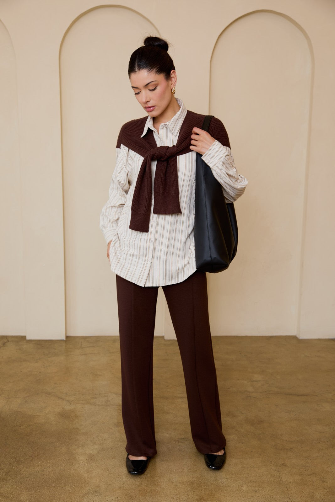 CAMISWEATER BROWN