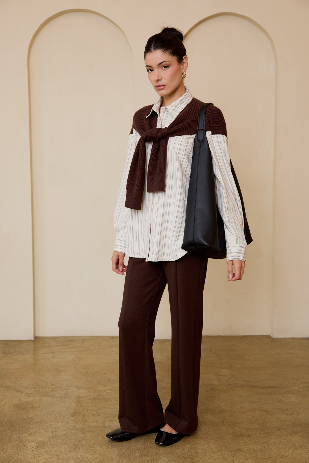 CAMISWEATER BROWN