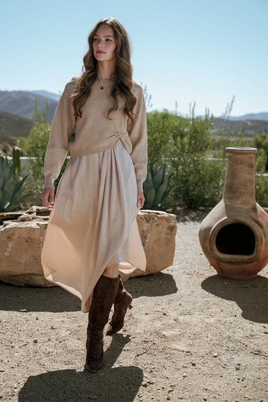 VESTIDO BRUNA CHAMPAGNE