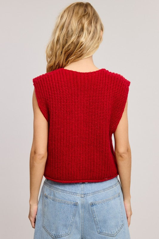 VEST CLOUD RED