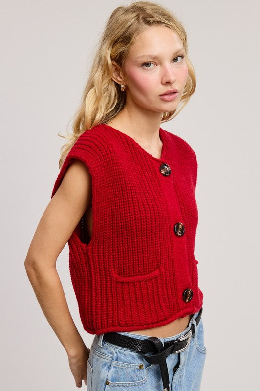 VEST CLOUD RED