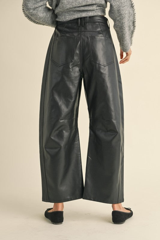 PANTS BARREL VINIPIEL