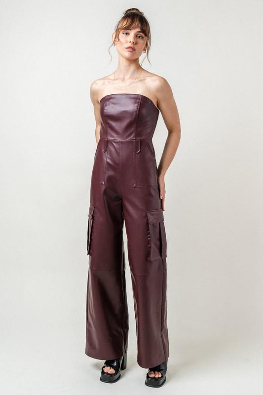 JUMPSUIT BURGUNDY