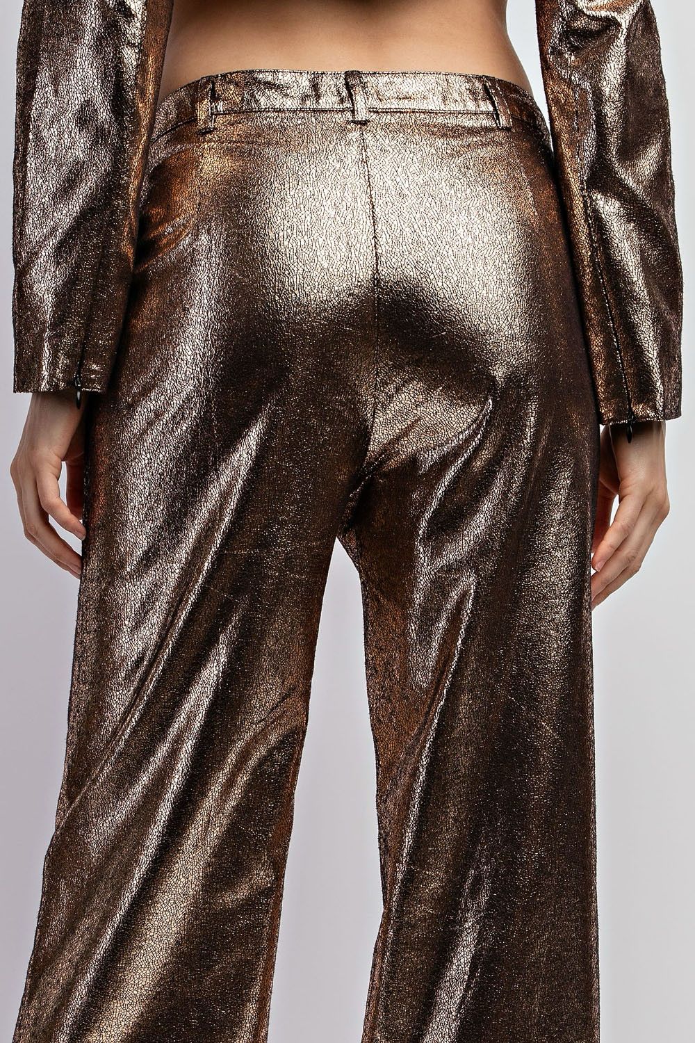 PANTALON METALIZADO BRONZE