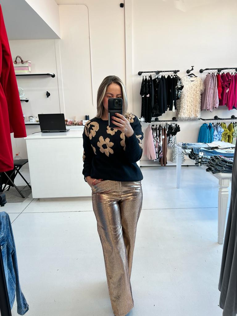 PANTALON METALIZADO BRONZE