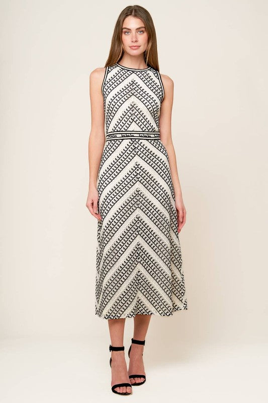 VESTIDO CHEVRON