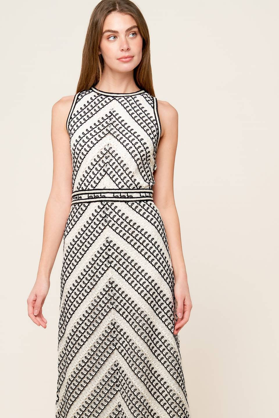 VESTIDO CHEVRON