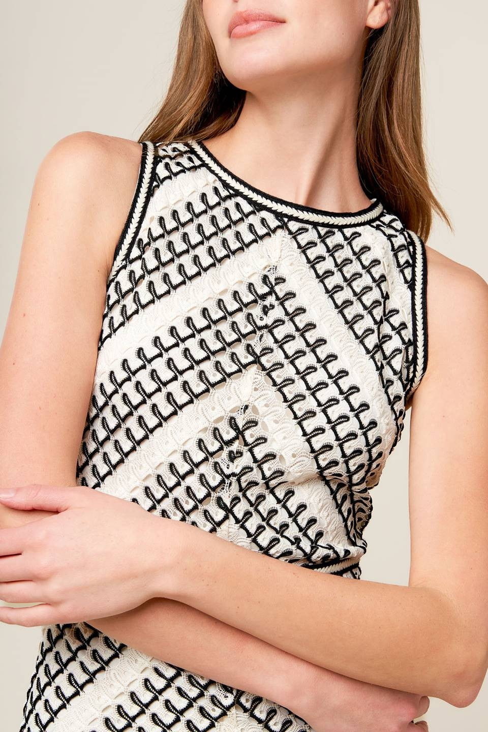 VESTIDO CHEVRON