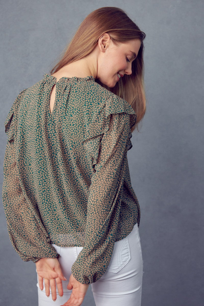 BLUSA PEACOCK CAMEL