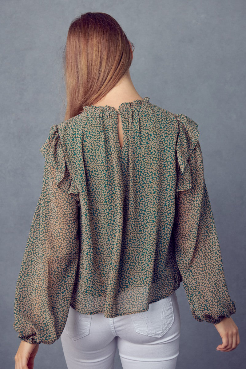 BLUSA PEACOCK CAMEL