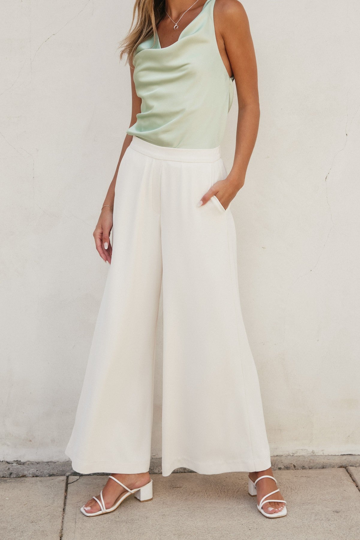 PANTALON ECRU