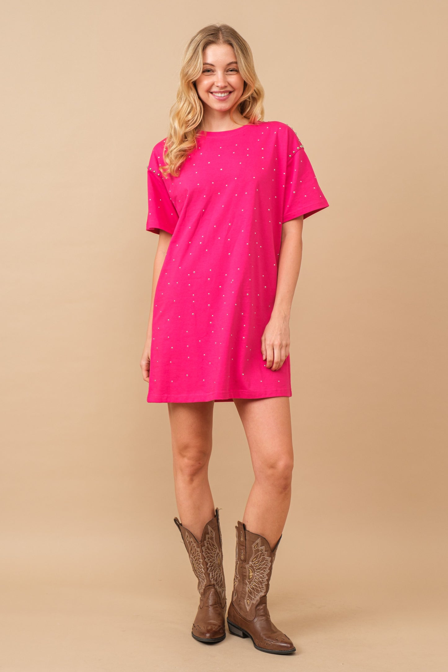 VESTIDO HOT PINK ESTOPEROLES