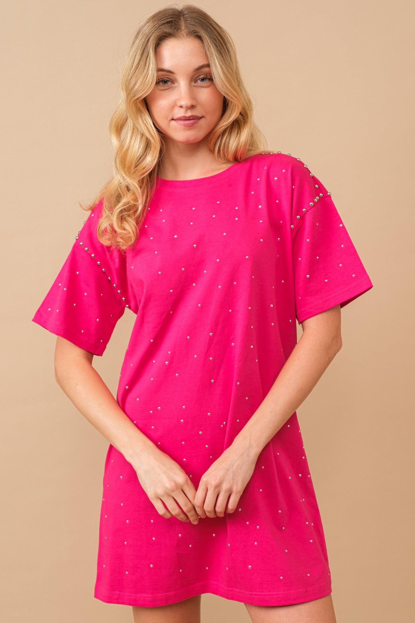 VESTIDO HOT PINK ESTOPEROLES