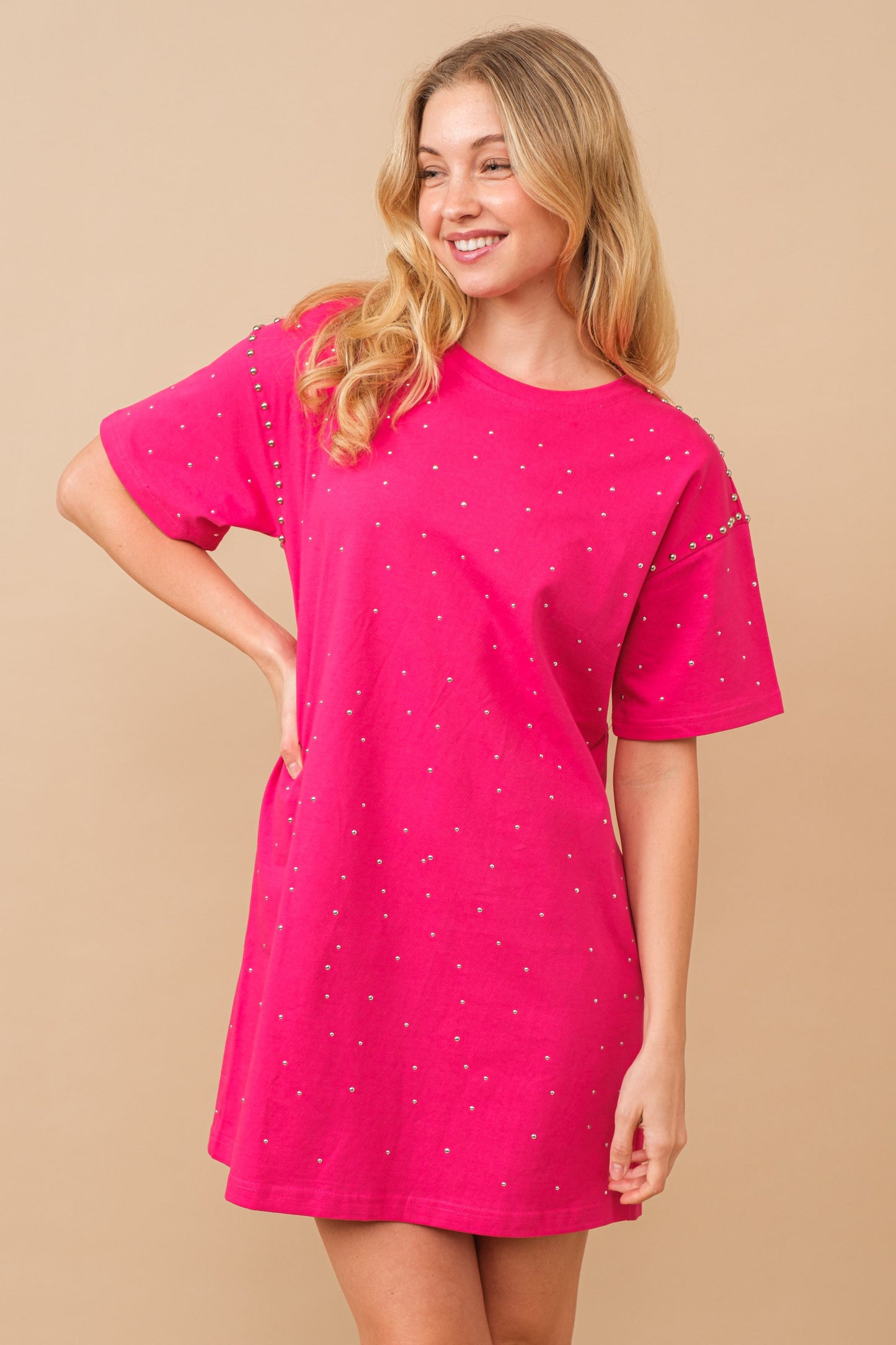VESTIDO HOT PINK ESTOPEROLES