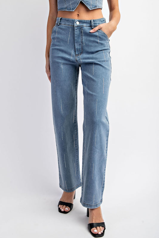 JEANS DIAMONDS STRIP