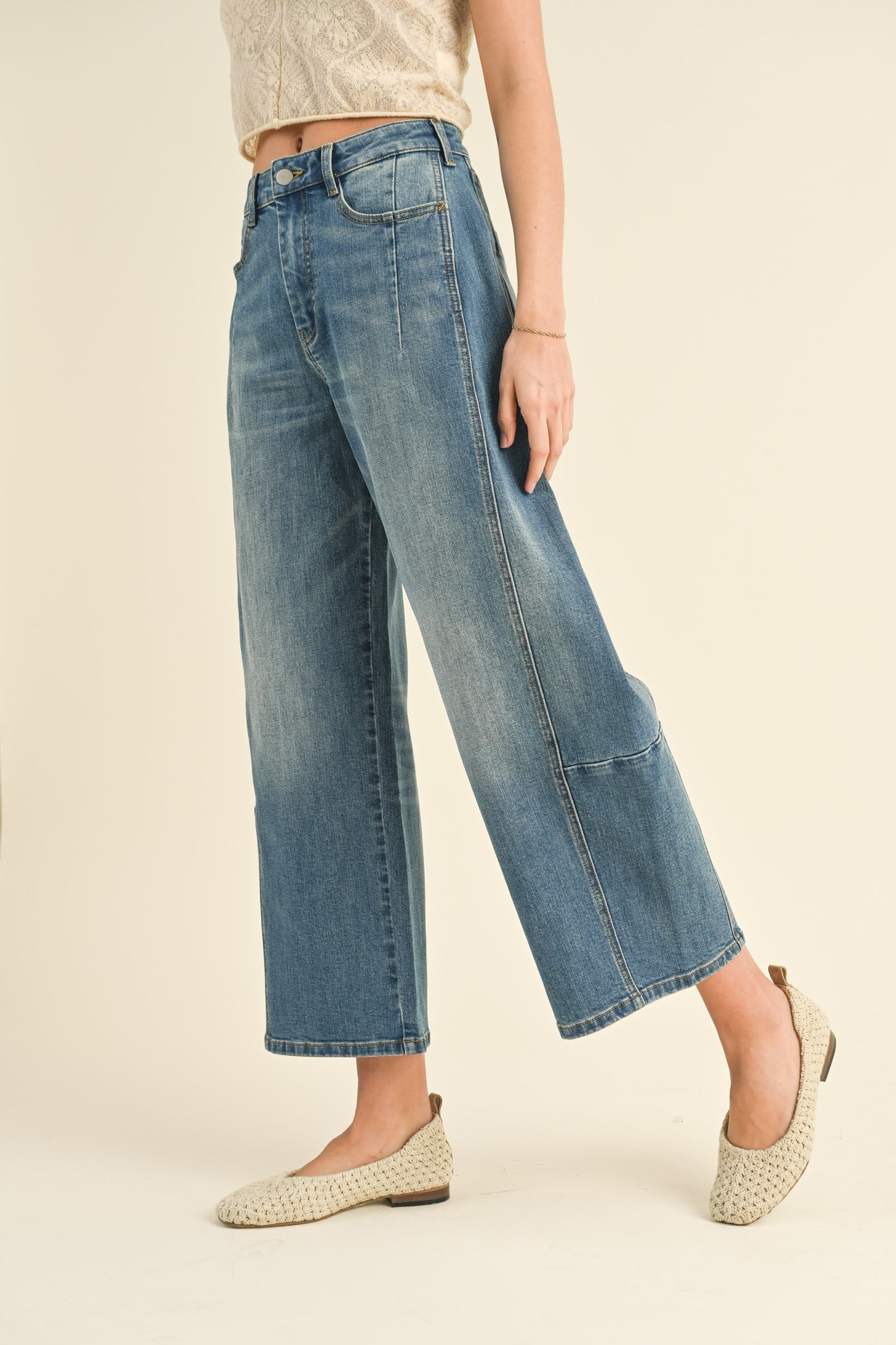 JEANS BARREL DENIM