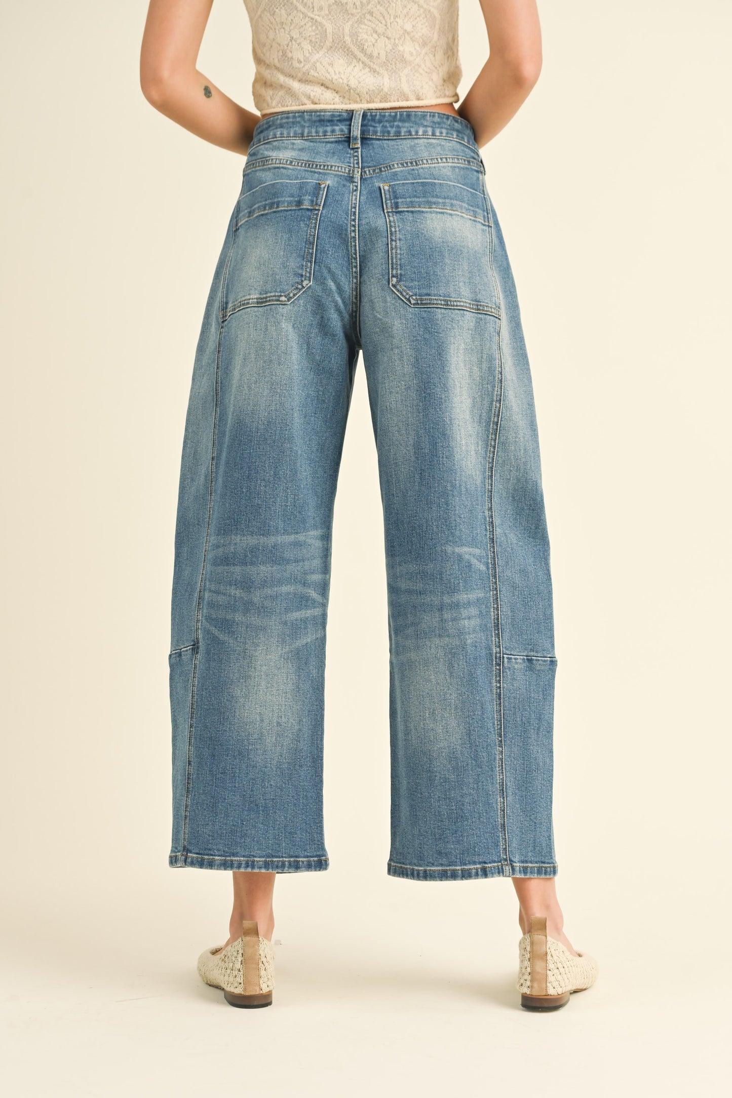 JEANS BARREL DENIM