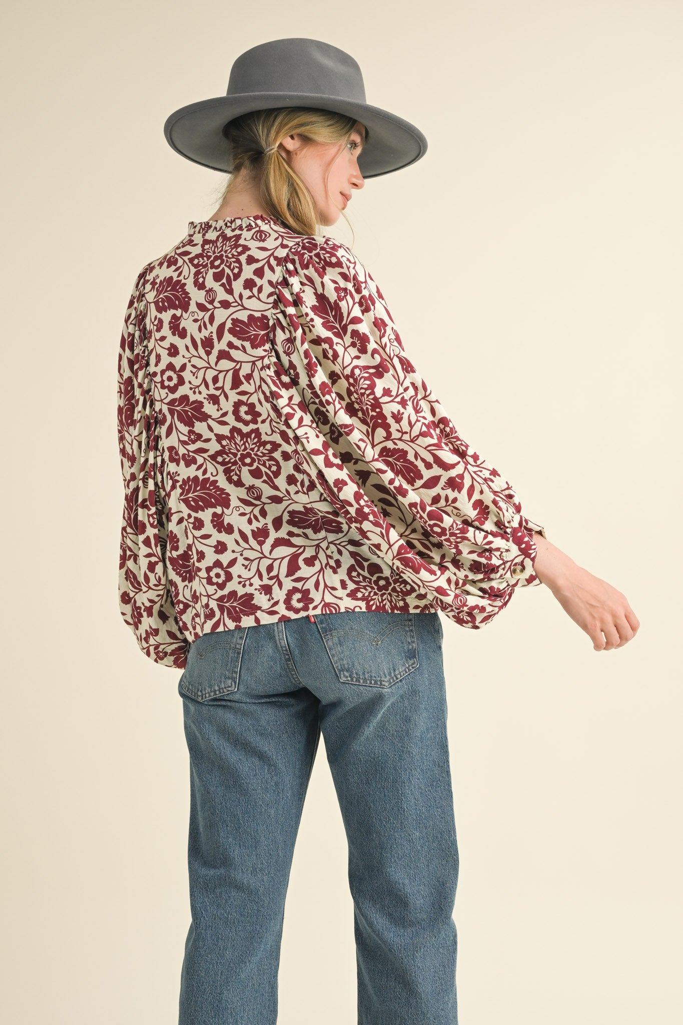 BLUSA SANGRIA FLORAL