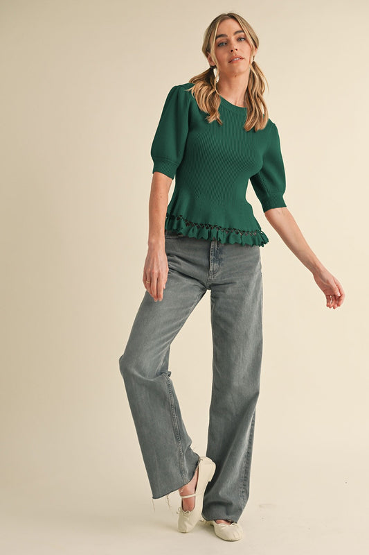 TOP LACE GREEN