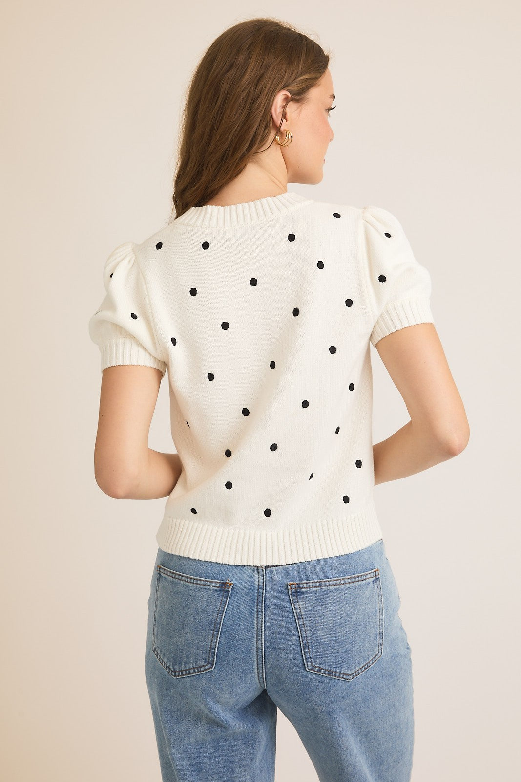 BLUSA DE PUNTO POLKA DOT