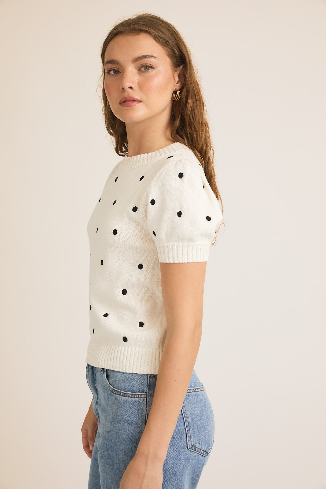 BLUSA DE PUNTO POLKA DOT