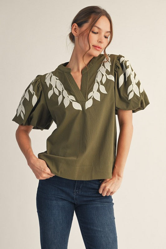 BLUSA LEAF OLIVE