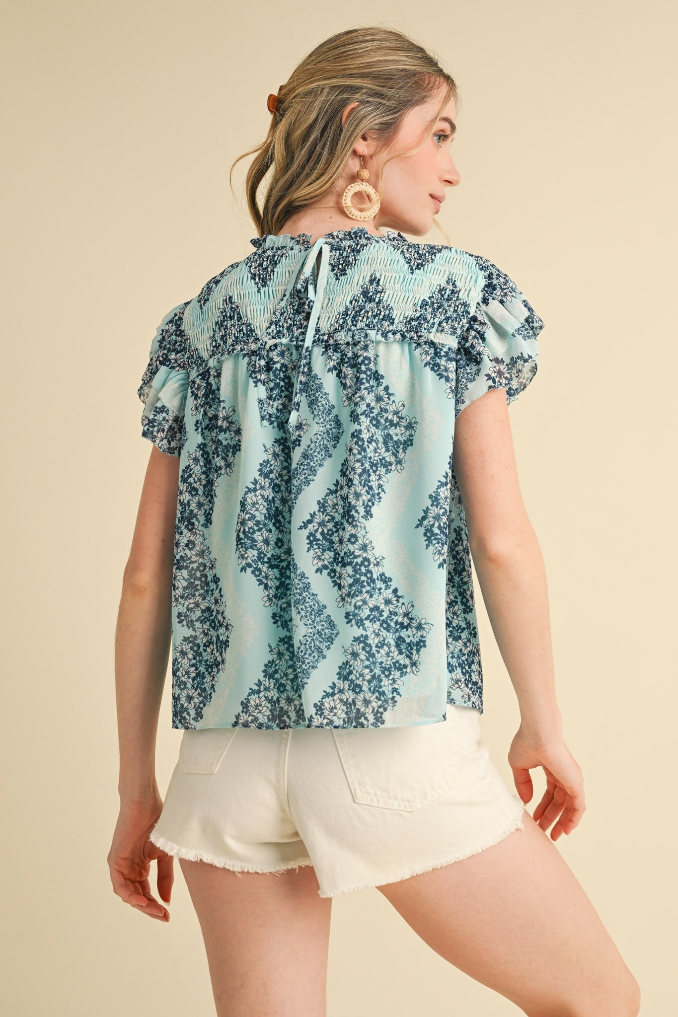 BLUSA TEAL BLUE