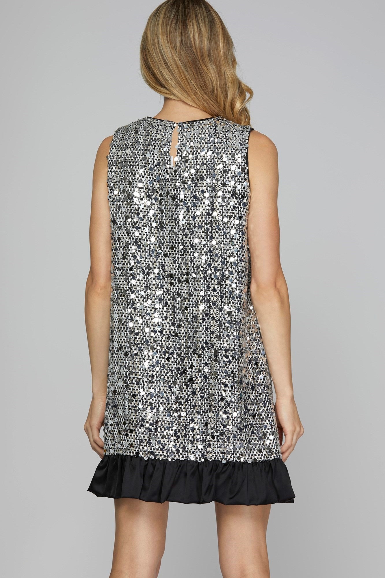 VESTIDO TWEED LENTEJUELA