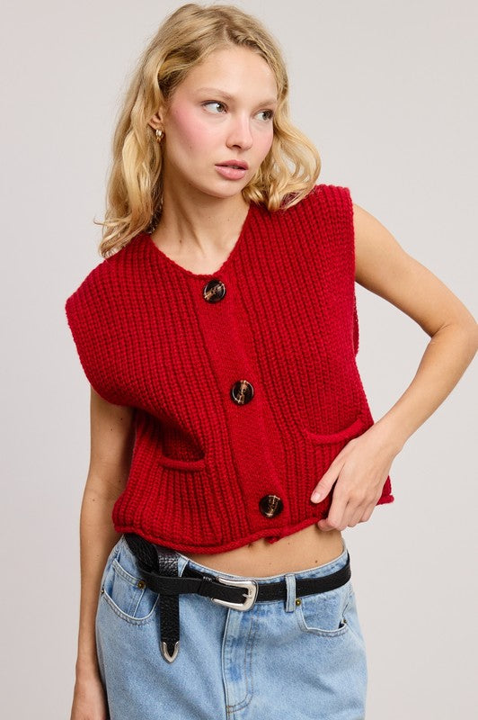 VEST CLOUD RED
