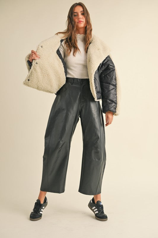 PANTS BARREL VINIPIEL