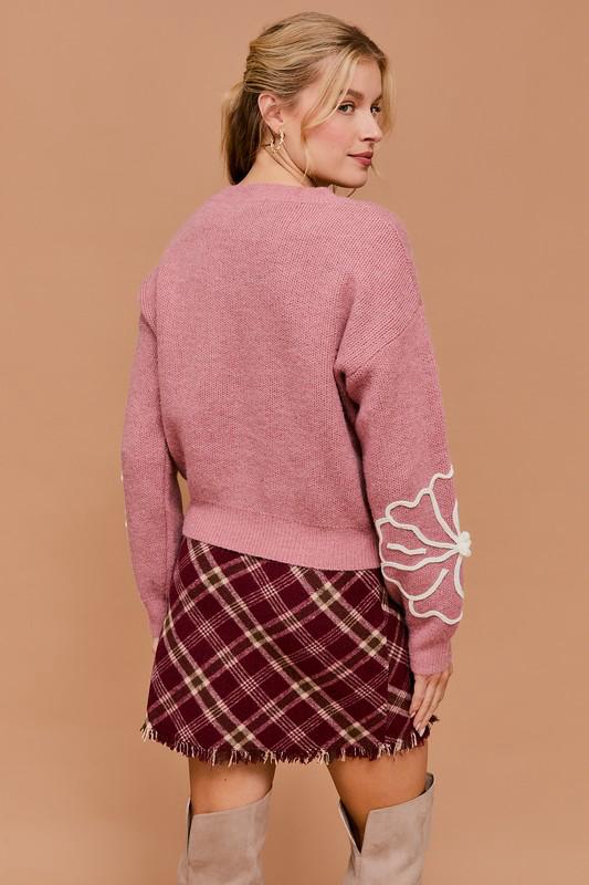 SWEATER PINK FLOR