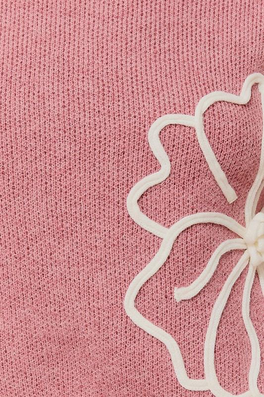 SWEATER PINK FLOR