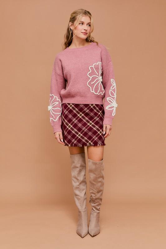 SWEATER PINK FLOR
