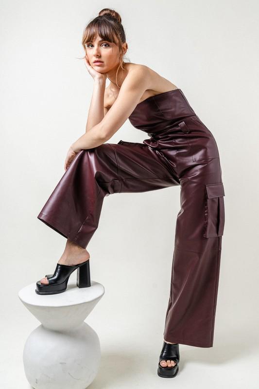JUMPSUIT BURGUNDY