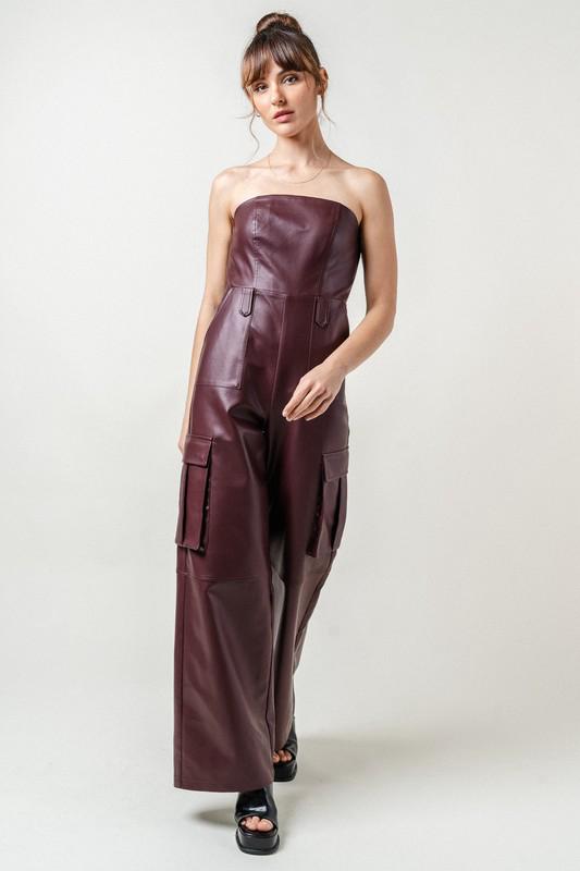 JUMPSUIT BURGUNDY