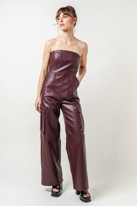 JUMPSUIT BURGUNDY