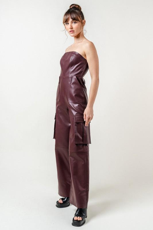 JUMPSUIT BURGUNDY