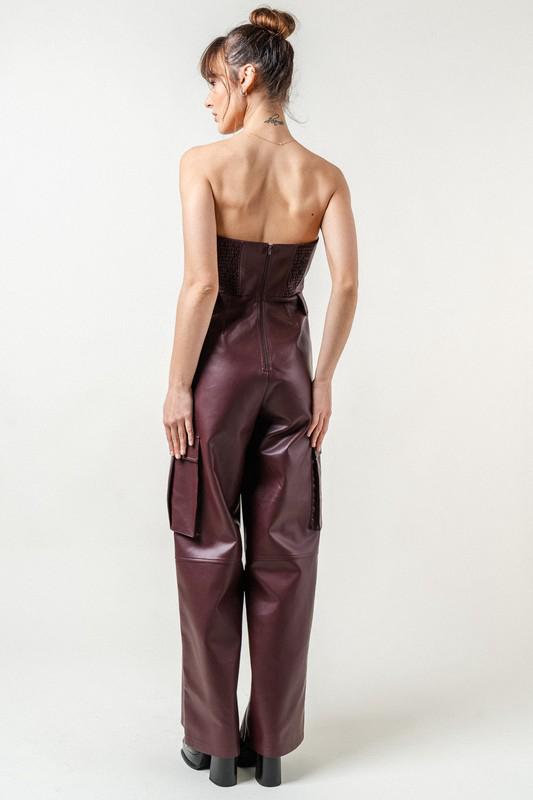 JUMPSUIT BURGUNDY