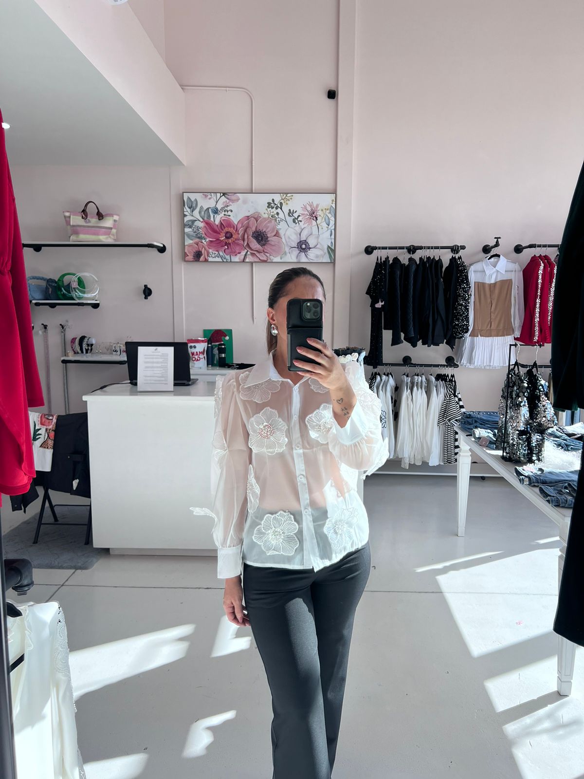 CAMISERO FLORES 3D