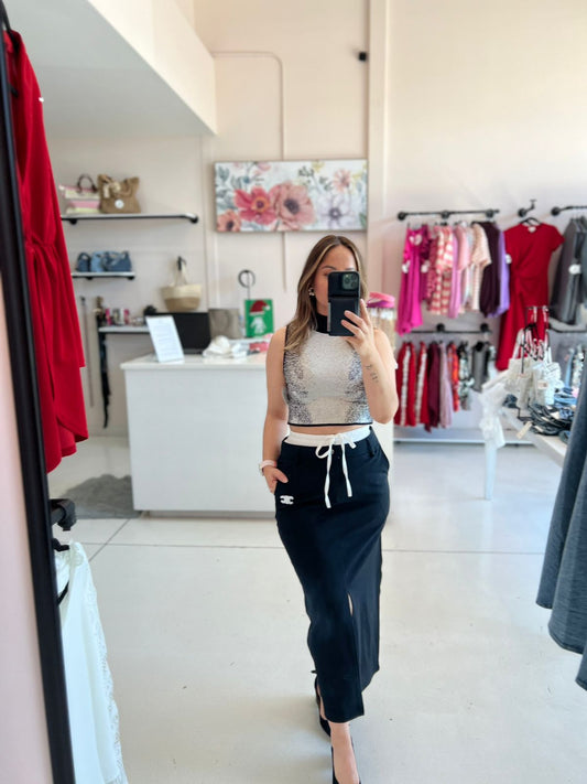 FALDA CELINE DOBLE CINTURA