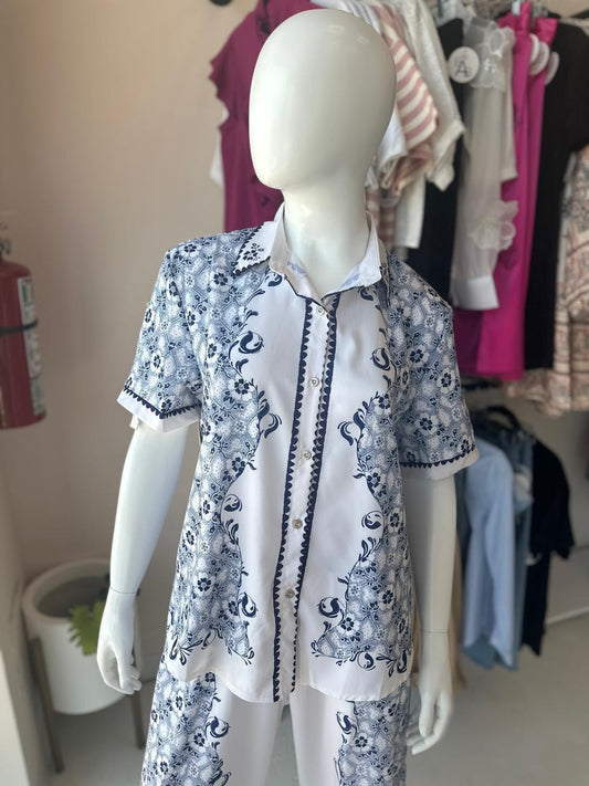 SET NAVY FLORAL