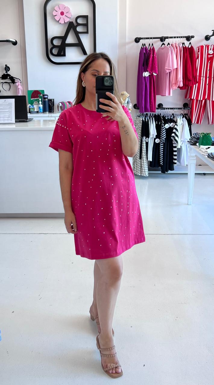 VESTIDO HOT PINK ESTOPEROLES