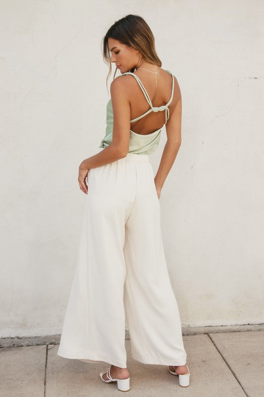 PANTALON ECRU